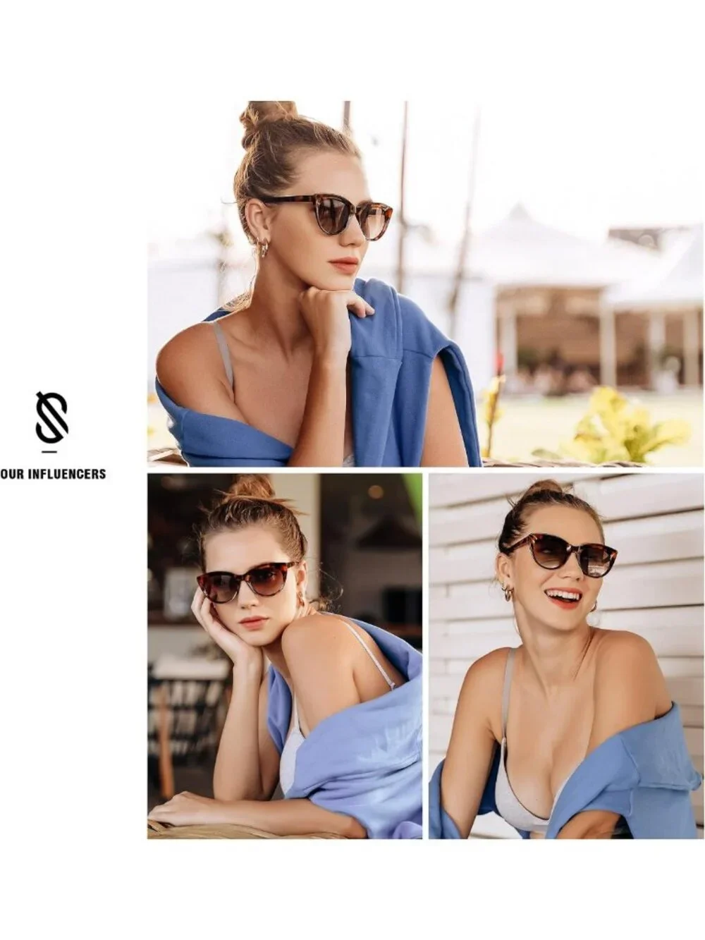 Trendy Polarized Cat Eye Sunglasses for Women - Stylish UV Protection Eyewear